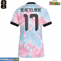 Belgien Charles De Ketelaere #17 Auswärtstrikot Frauen EM 2024 Kurzarm